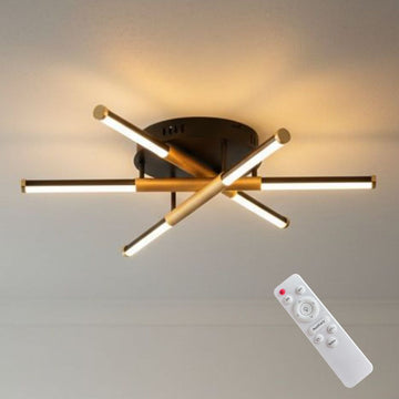 Lustră LED Manta, 50W, 1500lm, 3000K-6500K, IP20, 600mm, Telecomandă