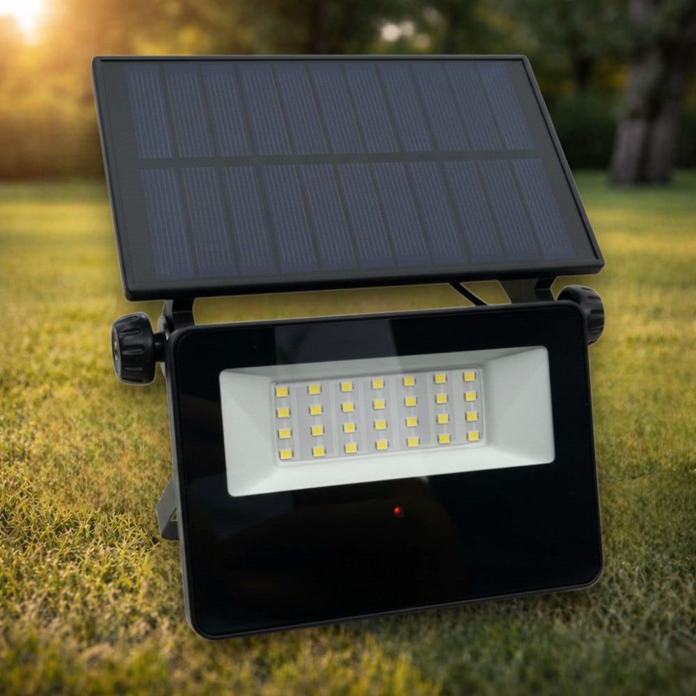 Proiector LED Solar, Panou Policristalin, Senzor Microunde, 2000lm, 6500K