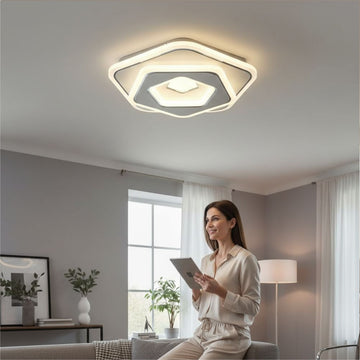 Plafonieră LED Euporie, 80W, 6600lm, 3000K/4000K/6500K, 400x50mm