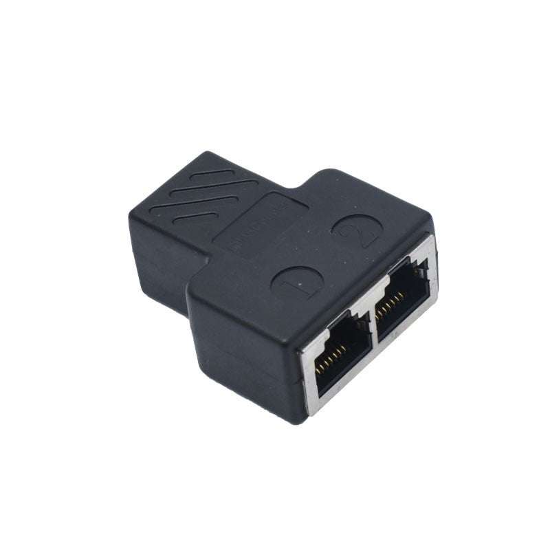 Adaptor Spliter RJ45 UTP Mama 2 Mama Negru CAT5/6, Spliter Rețea Ethernet