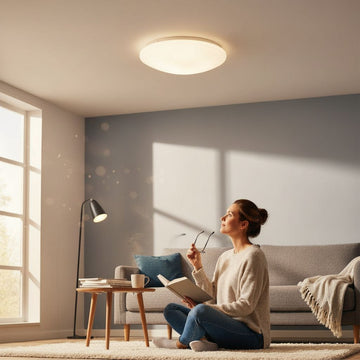 Plafonieră LED Aries Rotundă, Ø425mm, 48W, 3000K, Lumină Caldă