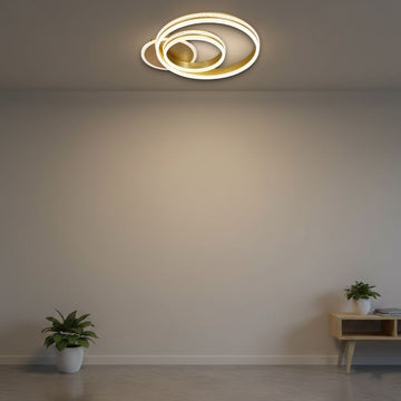 Lustră LED Nemesis, 122W, 5900lm, 3000K-6500K, Telecomandă, 300+500mm
