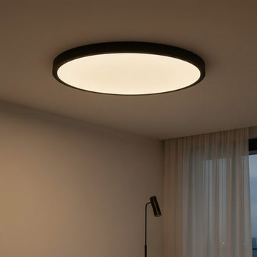 Plafonieră LED Versa, IP40, Ramă Neagră, Fi500, 40W, 3000-6500K