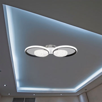 Lustră LED Edera 4 Cercuri, 60W, 5000lm, 3000K-6500K, 560x260x75mm