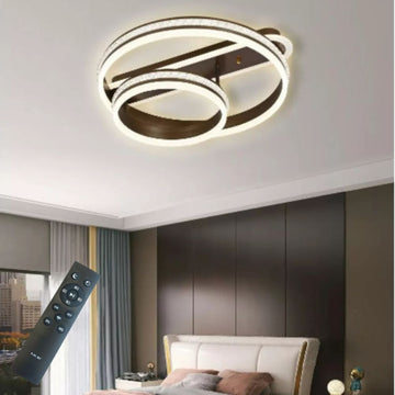 Lustră LED Egeria, 150W, 9100lm, 3000K-6500K, Telecomandă, 300+500mm