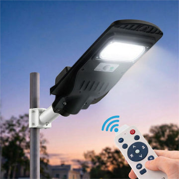 Corp Stradal LED cu Panou Solar Monocristalin Integrat, Telecomandă