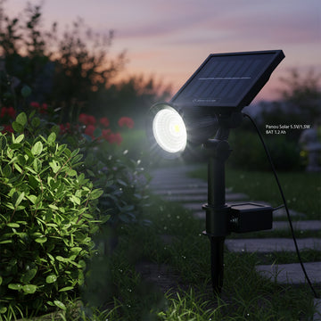 Spot Led De Grădină, 6500K, Panou Solar 5.5V/1.5W, Acumulator 1.2 Ah
