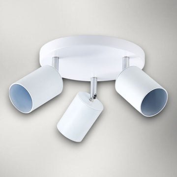 Spot Rotund Reglabil Alb, 3 X GU10, 200mm