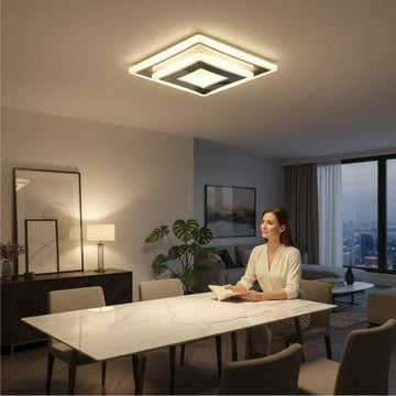 Plafonieră LED Sinope, 34W, 2900lm, 3000K/4000K/6500K, 220x220x50mm