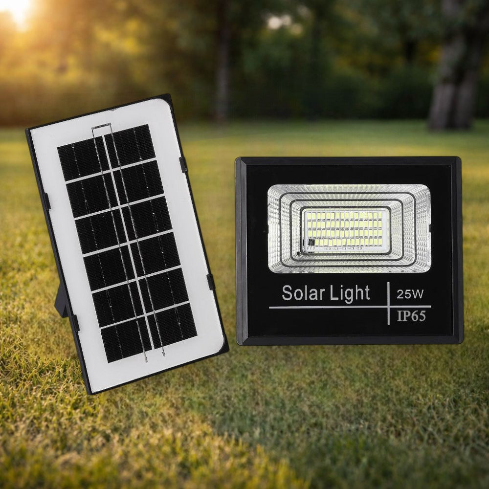 Proiector LED cu Panou Solar Monocristalin, Telecomandă Inclusă