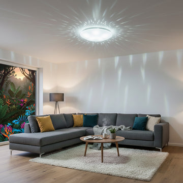 Plafonieră LED Star, Ø380 mm, 24W, 6500K, Lumină Rece