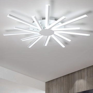 Lustră LED Sun, 86W, 3000K-6500K, 7100LM, 500x500x80mm