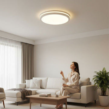 Plafonieră LED IP65 3CCT, 3600lm, 300x55mm, Albă