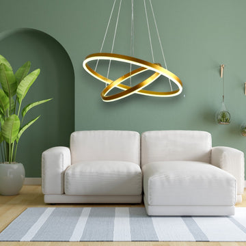 Lustră LED Ajustabilă, 85W, 5660lm, 3000K-6500K, Telecomandă, 400x600mm