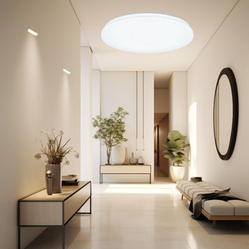 Plafonieră LED Slim Milky, 24W, Ø375 mm, 6500K, Lumină Rece