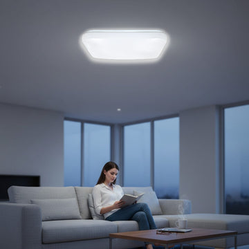 Plafonieră Slim Milky, 12W, 230 x 230mm, 6500K, Lumină Rece