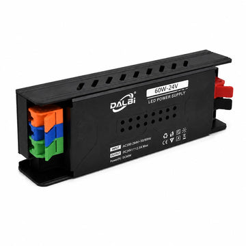 Sursă Alimentare LED 24V 60W 2.5A Slim, Conectare Rapidă Push-In DALBI