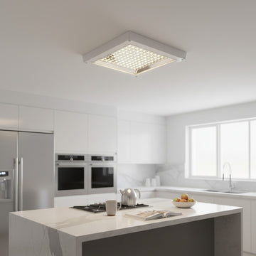 Plafonieră LED Pătrată, 12W, 6500K