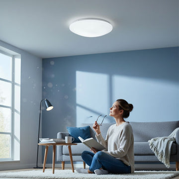 Plafonieră LED Aries Rotundă, Ø425 mm, 48W, 6000K, Lumină Rece