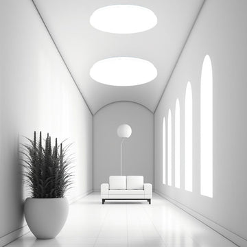 Plafonieră LED Slim Milky, 18W, Ø325 mm, 6500K, Lumină Rece