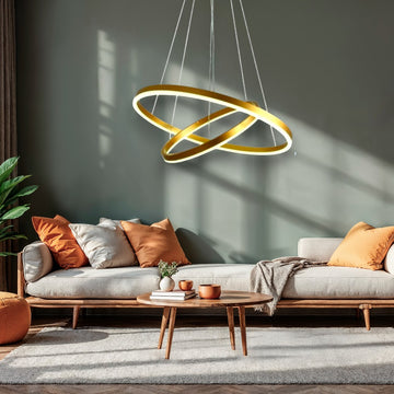 Lustră LED Ajustabilă, 85W, 5660lm, 3000K-6500K, Telecomandă, 400x600mm
