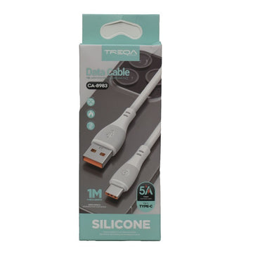Cablu Date Siliconat USB la Tip C 100cm, Model CA-8983