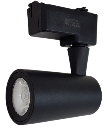 Spot LED Sina Negru 12W, 6000K, Lumină Rece