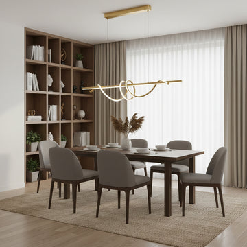 Lustră LED Irisa Negru+Auriu, 45W, 3000lm, 2700K-6500K, 3xG19, 1000x210mm