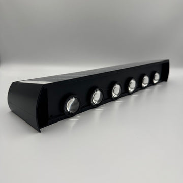 Aplica LED Exterior Solara 12W, IP65, 3000K, Senzor Lumina, Neagra