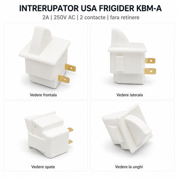 Întreupător Ușă Frigider Push Buton KBM-A 2A 250V AC