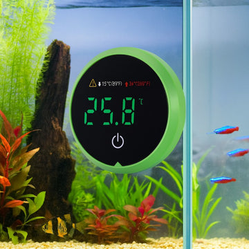 Termometru Digital pentru Acvariu AT-3, Afișaj LED, Montaj pe Geam