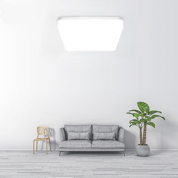 Plafonieră LED Slim Milky 32W, 370x370 mm, 6500K, Lumină Rece