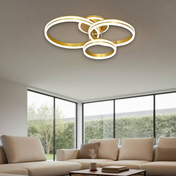 Lustră LED Hydra, 160W, 8000lm, 3000K-6500K, Cu Telecomandă, 300+400+500mm