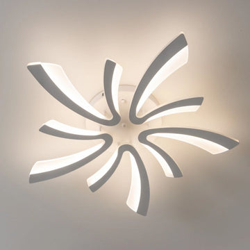 Lustră LED 70W, 10 Brațe, 3 Culori, Telecomandă, 700x90mm