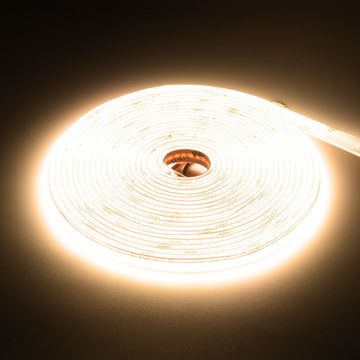 Banda LED COB 560D/m, Lumina 2 în 1 Alb 2700K-6500K, 24V, 10W/m, RA 90, Protecție IP20, Rola 5m