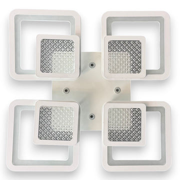 Lustră LED Patientia, 100W, 8 Brațe, 3 Culori, Telecomandă IR