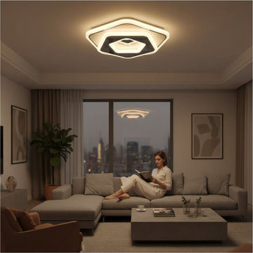 Plafonieră LED Euporie 45W, 2900lm, 3000K-6500K, 240x55mm