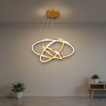 Lustră LED Ajustabilă, 150W, 9800lm, 3000K-6500K, Telecomandă, 400x600x800mm