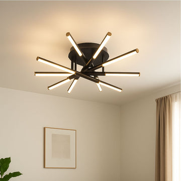 Lustră LED Manta, 84W, 2300lm, 3000K-6500K, IP20, 600mm, Telecomandă