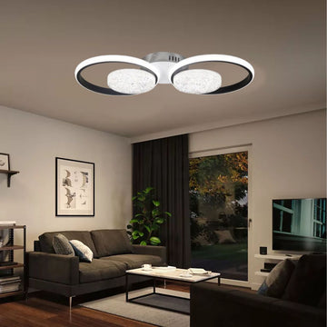 Lustră LED Edera 4 Cercuri, 60W, 5000lm, 3000K-6500K, 560x260x75mm