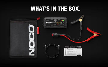 Robot Pornire Auto, Jump Starter Auto Noco GB20, 12V Portabil, Curent Pornire 500A, Baterie Litiu-Ion