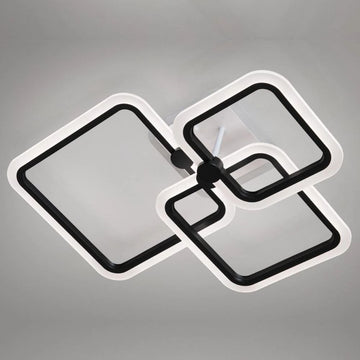 Lustră LED Living, 80W, 3 Brațe, 3 Temperaturi Culoare, Telecomandă IR, 580x150mm