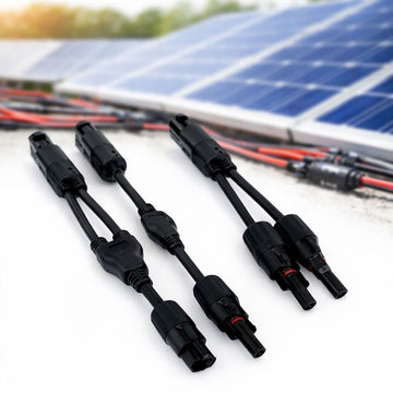 Set Cablu Adaptor Solar MC4 Tip Y, Conector Ramificare 1000V, Compatibil 4-6 mm²