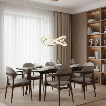 Lustră LED Iapetus Ajustabilă, 66W, 5800lm, 3000K-6500K
