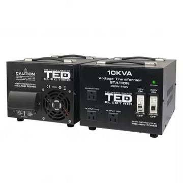 Transformator Tensiune TED Electric TED000231, 10KVA 8000W, 220V la 110V Reversibil