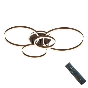 Lustră LED Dione, 176W, 8000lm, 3000K-6500K, Telecomandă, 300+400+500+600mm