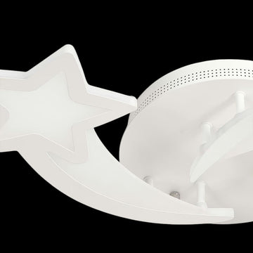 Lustră LED Dimiabilă Stea, 62W, 3 Brațe, 3 Culori, Telecomandă IR