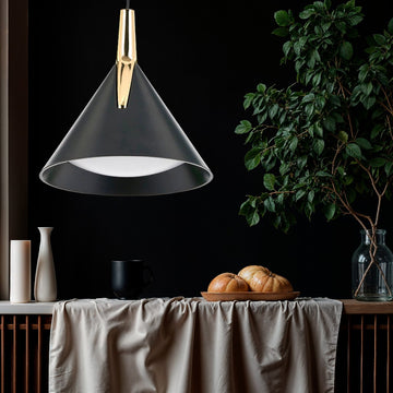 Lustră LED Sirius, 8W, 630LM, 3000K-6500K, Cafenie