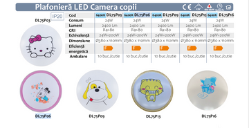 Plafonieră Cameră Copii Sleep, 24W
