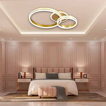 Lustră LED Hydra, 150W, 9200lm, 3000K-6500K, Cu Telecomandă, 300+500mm